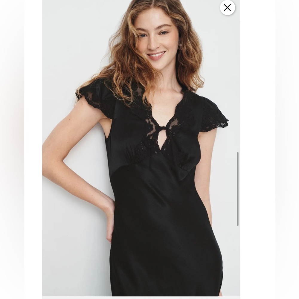 Rixo x RTR Lace Trim Midi Dress, Size: L - Picture 4 of 16